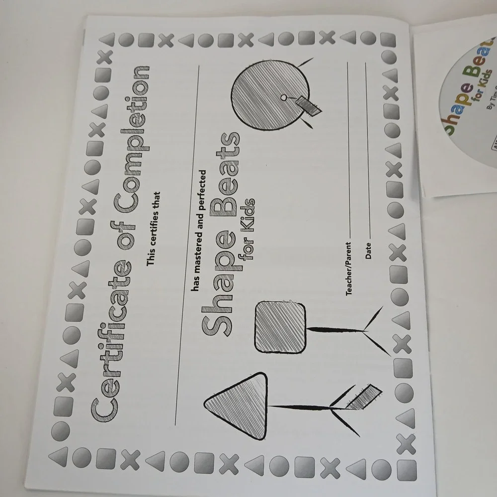 Shape Beats for Kids: A Simple and Fun Approach to Learning Drums, Book & CD